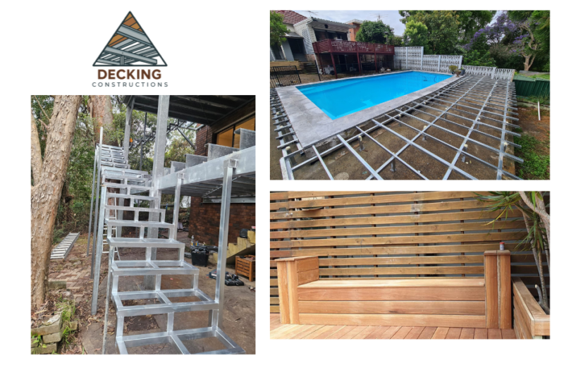 Durable Wooden Decks on Sturdy Steel Frames for Modern Outdoors