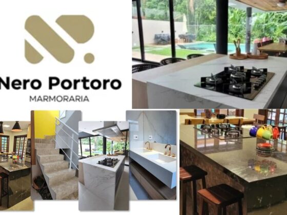 Elegância em pedra carrega sofisticação para ambientes modernos