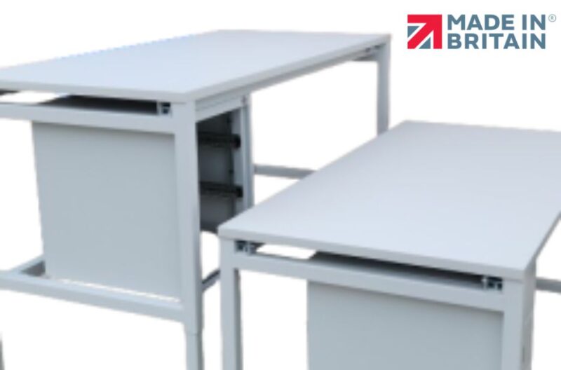 Durable industrial workstations for busy manufacturing floors