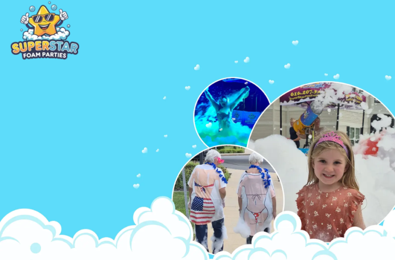 Create magical children’s parties with safe, bubbly foam fun