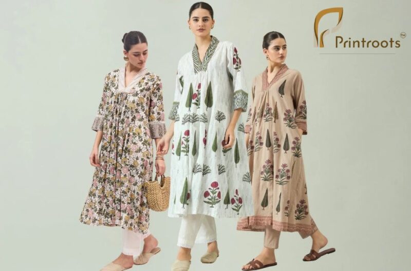 Cotton Western Dresses | Theprintroots.com