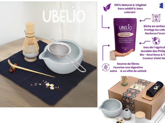 Poudre d’ube pour latte: éclat et douceur à la française