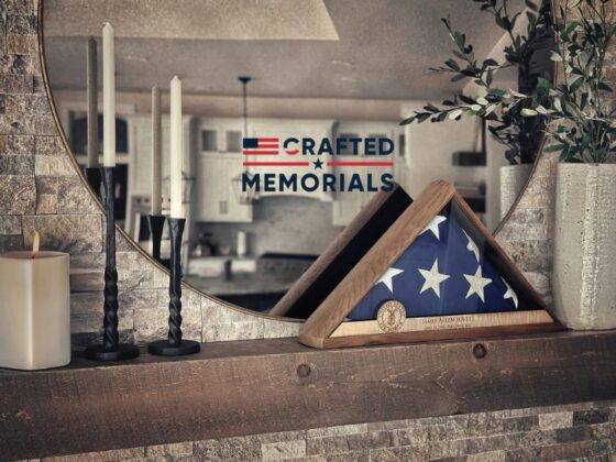 Honor His or Her Service: Elegant Flag Display Case for Memorials