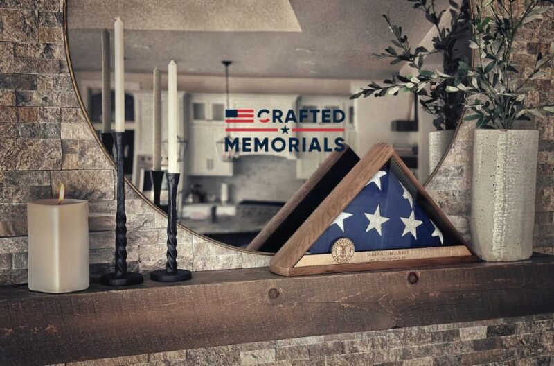 Honor His or Her Service: Elegant Flag Display Case for Memorials