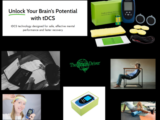 Affordable at-home brain stimulation kit for focus, mood and sleep