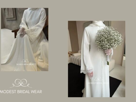Elegant Bridal Cape by Rania: A Modest, Timeless Look for Your Wedding