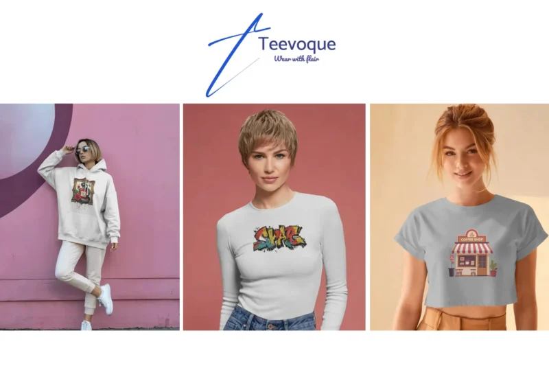 Stylish Crop Top Graphic Print India – Trendy Summer Streetwear at Teevoque.com