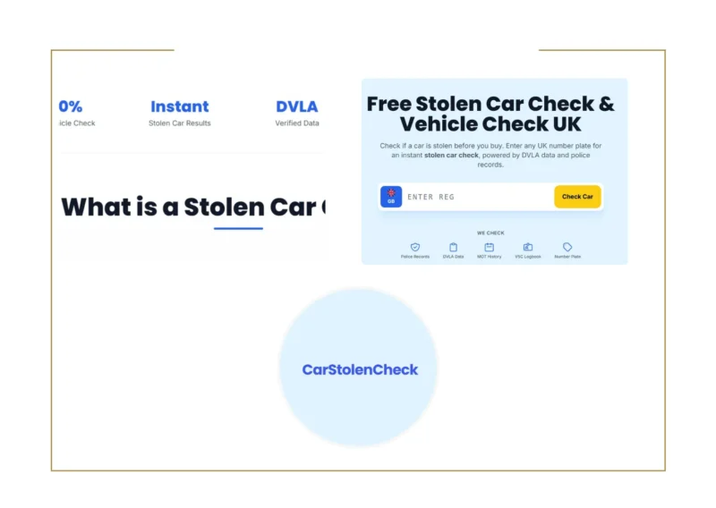 Free UK Stolen Car Check – Verify Vehicle History with DVLA & Police Records